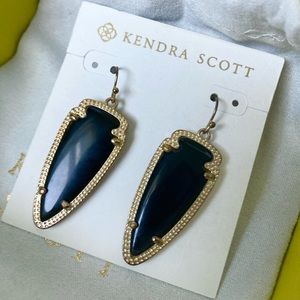 Kendra Scott Black Skylar Earrings - Discontinued